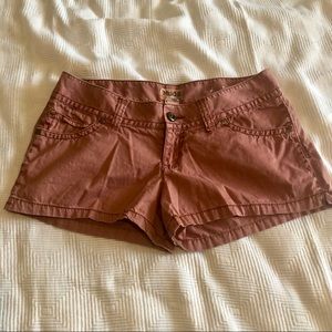 Mudd Short Shorts Rusty Brown with Pockets